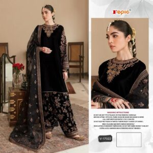 FEPIC ROSEMEEN 17022 VELVET PAKISTANI SUITS SURAT