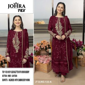 JOHRA TEX JT 133 GEORGETTE PAKISTANI SUITS
