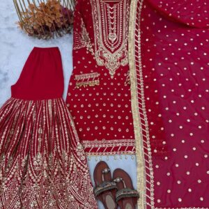 EID SPECIAL GEORGETTE READYMADE PARTY WEAR PAKISTANI SUITS