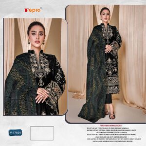 FEPIC 17024 VELVET DESIGNER PAKISTANI SUITS