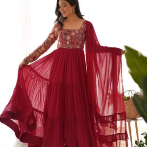 NKB 65 FOX GEORGETTE PARTYWEAR GOWN COLLECTION