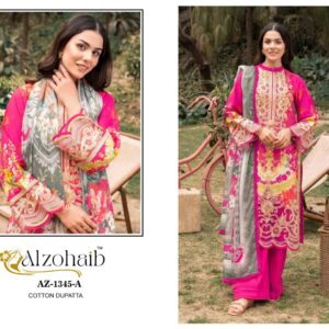 ALZOHAIB AZ 1345 COTTON PATCH WORK PAKISTANI SUITS ALZOHAIB AZ 1345 COTTON PATCH WORK PAKISTANI SUITS